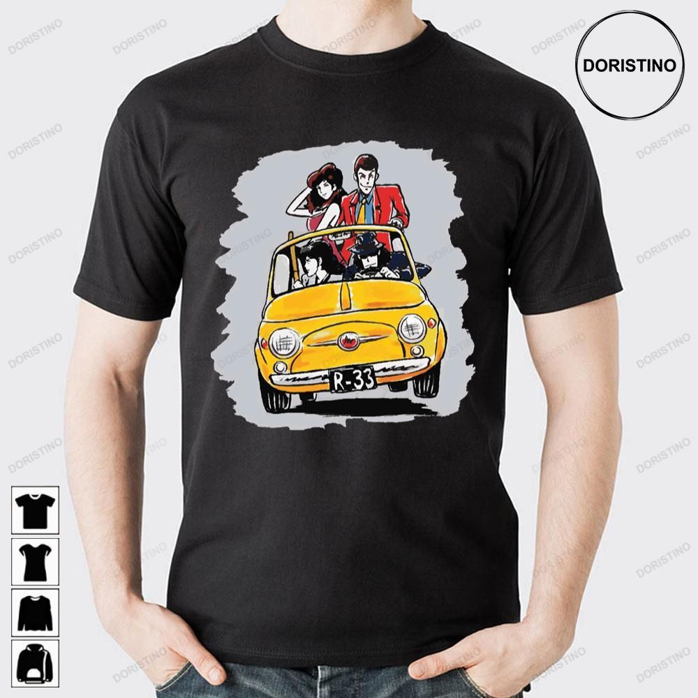 Lupin Iii And Friends On Car Limited Edition T-shirts