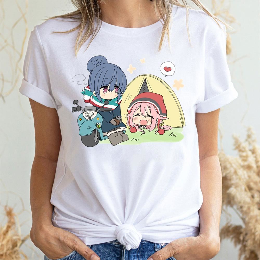 Cute Rin And Nadeshiko Chibi Yuru Camp Doristino Limited Edition T-shirts