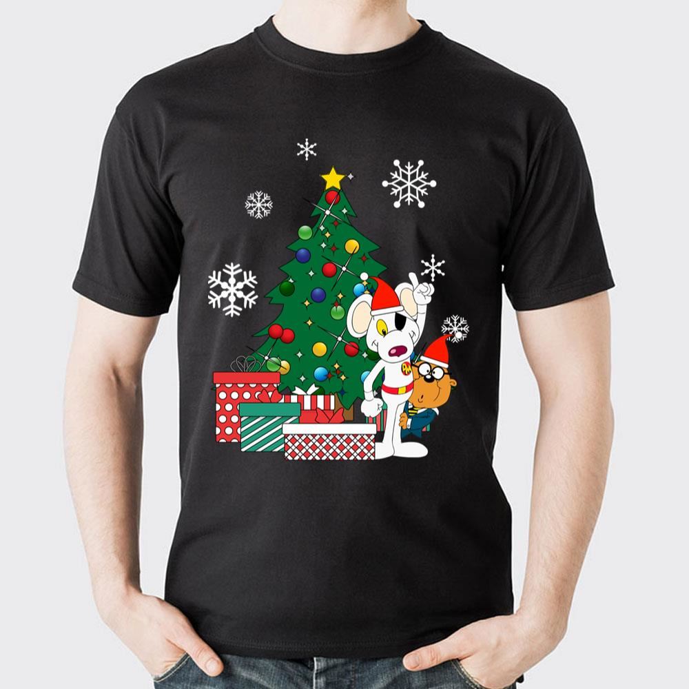 Danger Mouse And Penfold Around The Christmas Tree Doristino Limited Edition T-shirts