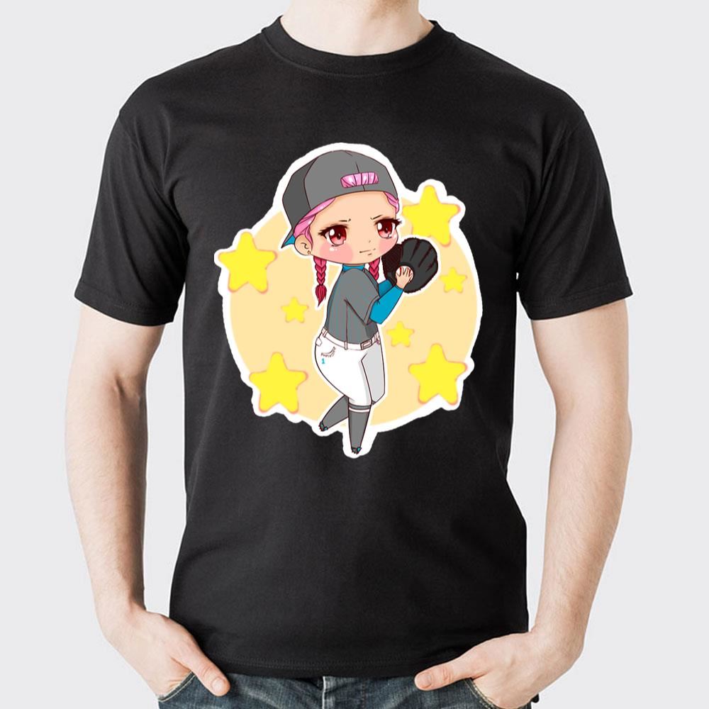 Dear Baseball Player Reliever Anime Cute Girl Sport Doristino Limited Edition T-shirts