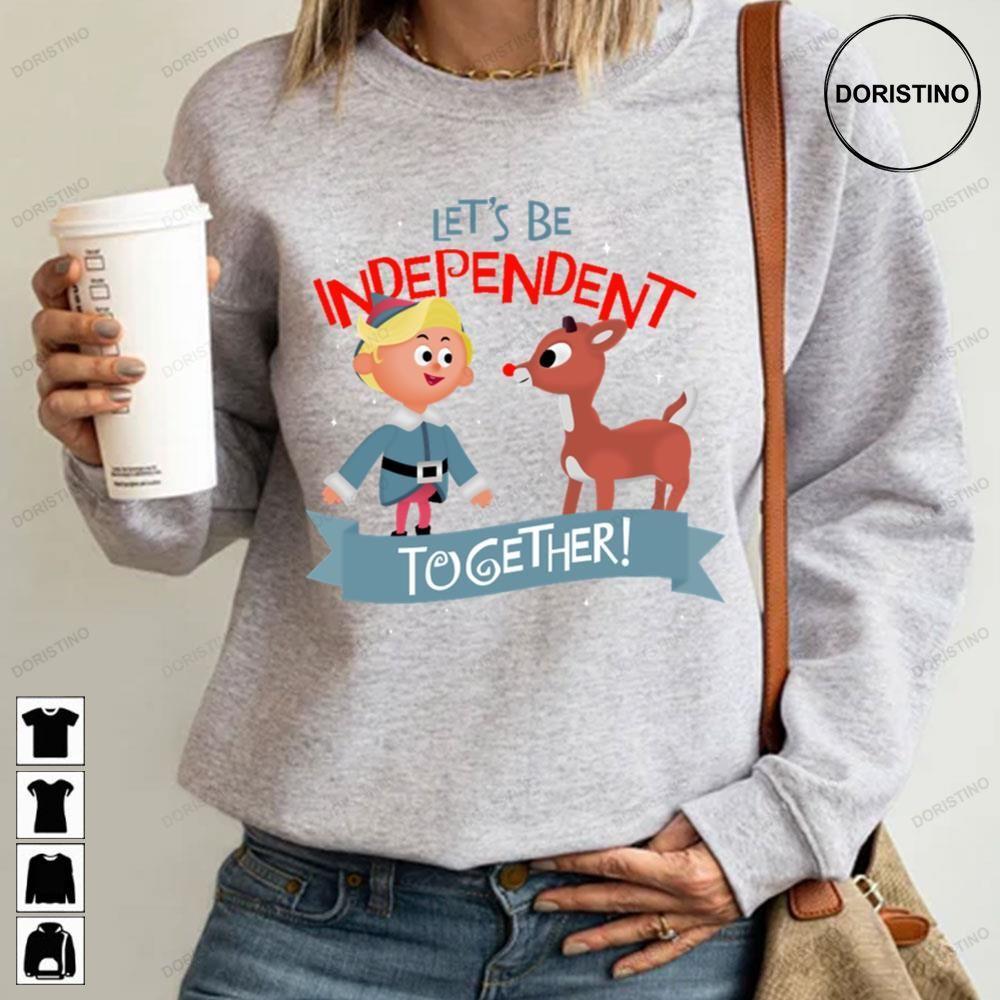 Independent Together Hermey And Rudolph The Red Nosed Reindeer Christmas 2 Doristino Sweatshirt Long Sleeve Hoodie