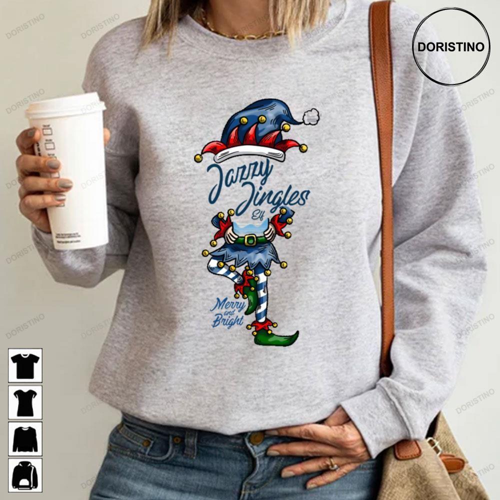 Jazzy Jingles Bells Blue Bright Christmas Elf Green Jingles Merry Red 2 Doristino Tshirt Sweatshirt Hoodie