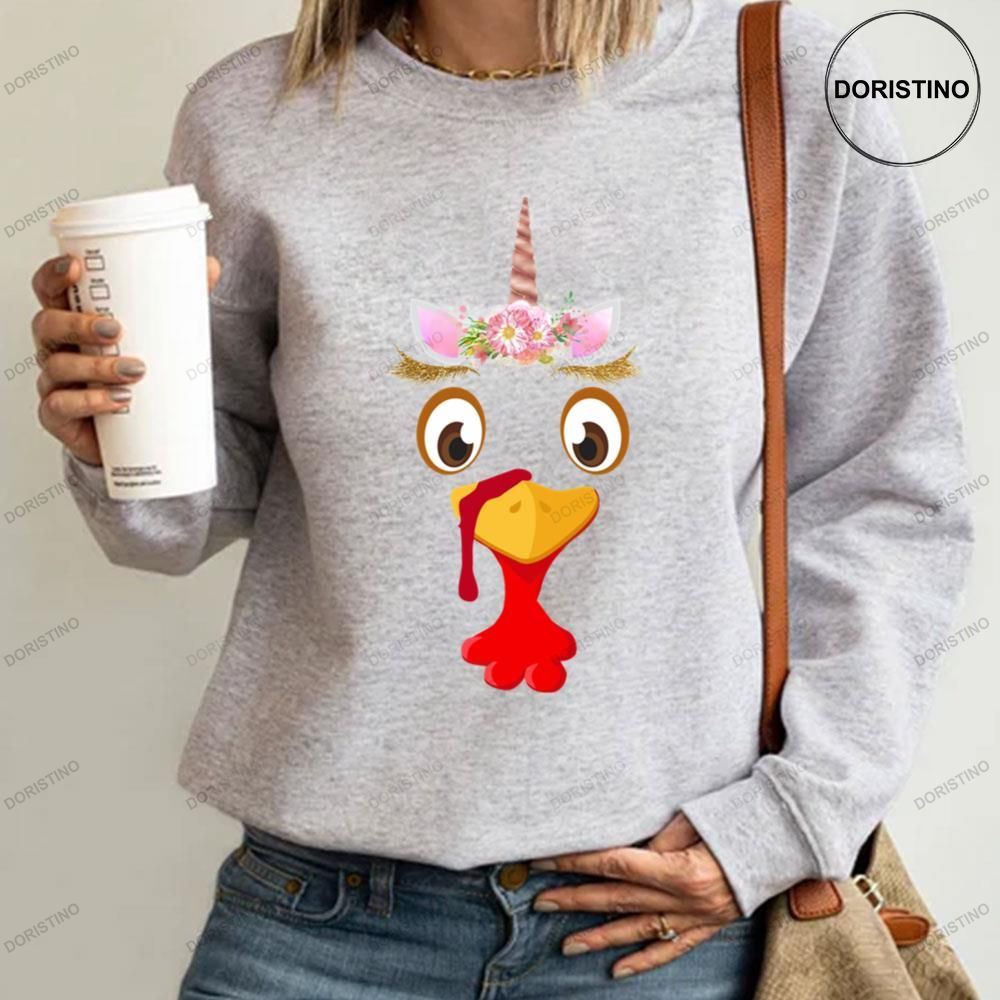 Cute Unicorn Turkey Funny Halloween Thanksgiving Limited Edition T-shirt