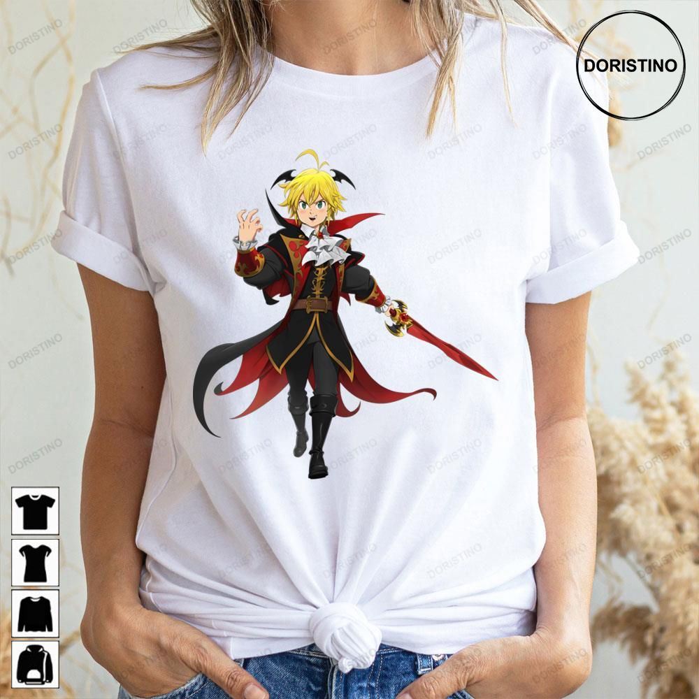 Red Black Art Meliodas The Seven Deadly Sins Awesome Shirts