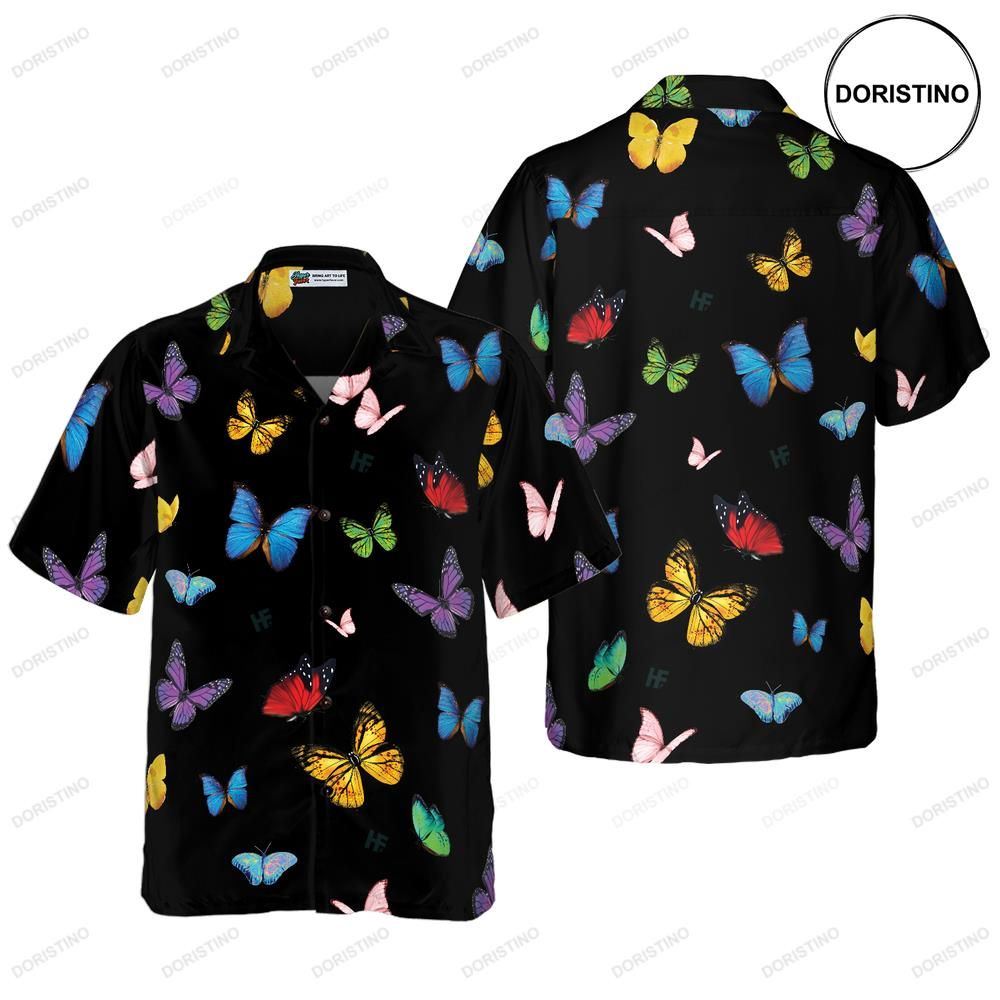 Butterfly Seamless Pattern Awesome Hawaiian Shirt