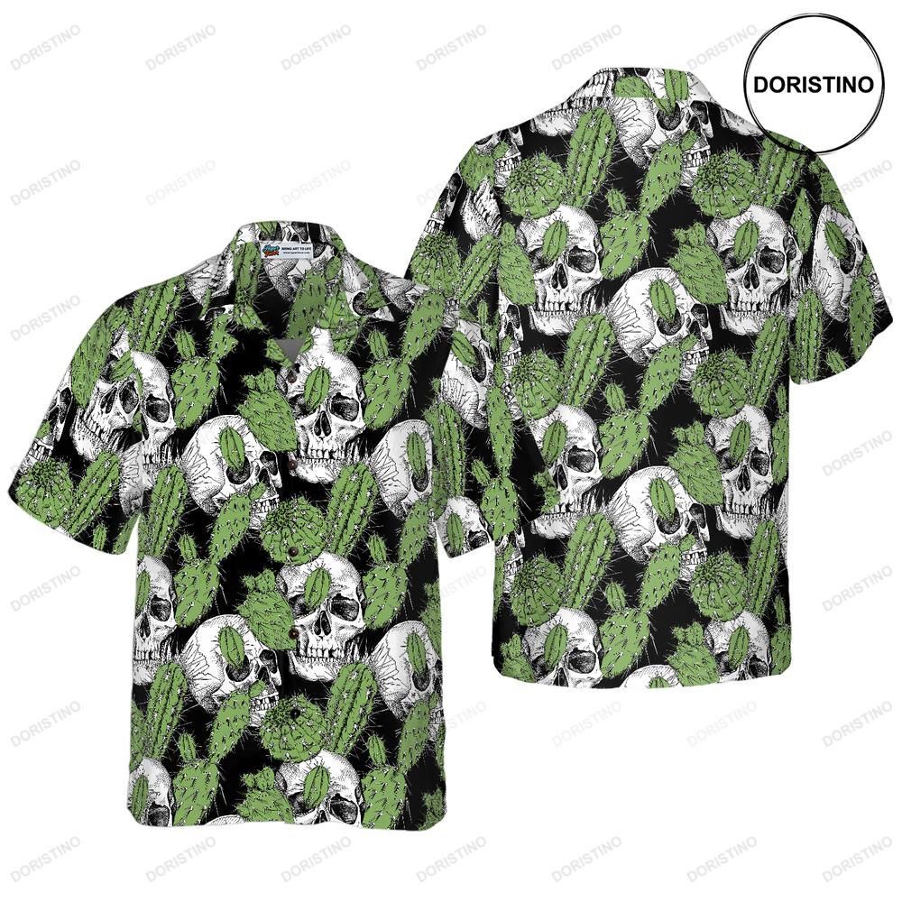 Cactus Skull For Men Awesome Hawaiian Shirt