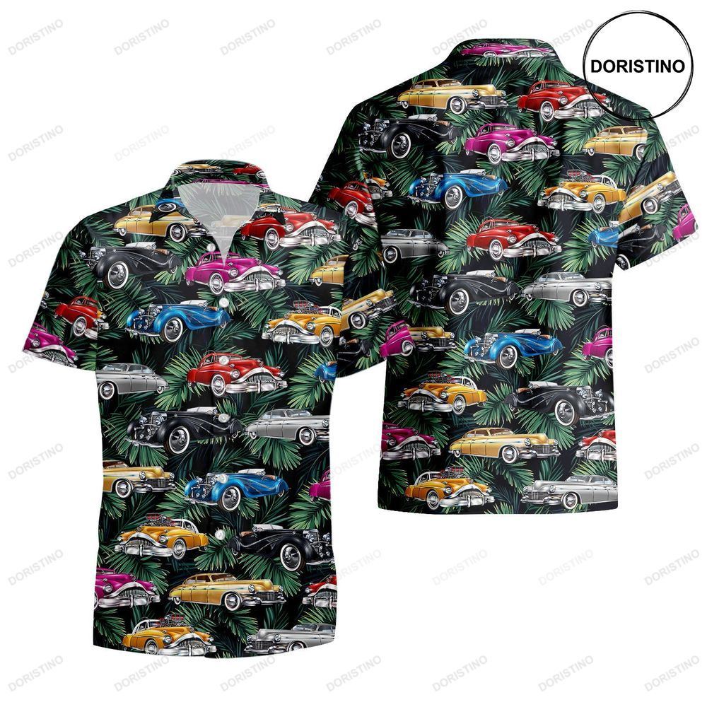 Car Collection Art Car Pot Leaf Limited Edition Hawaiian Shirt