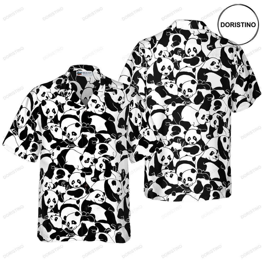 Cartoon Young Pandas Awesome Hawaiian Shirt