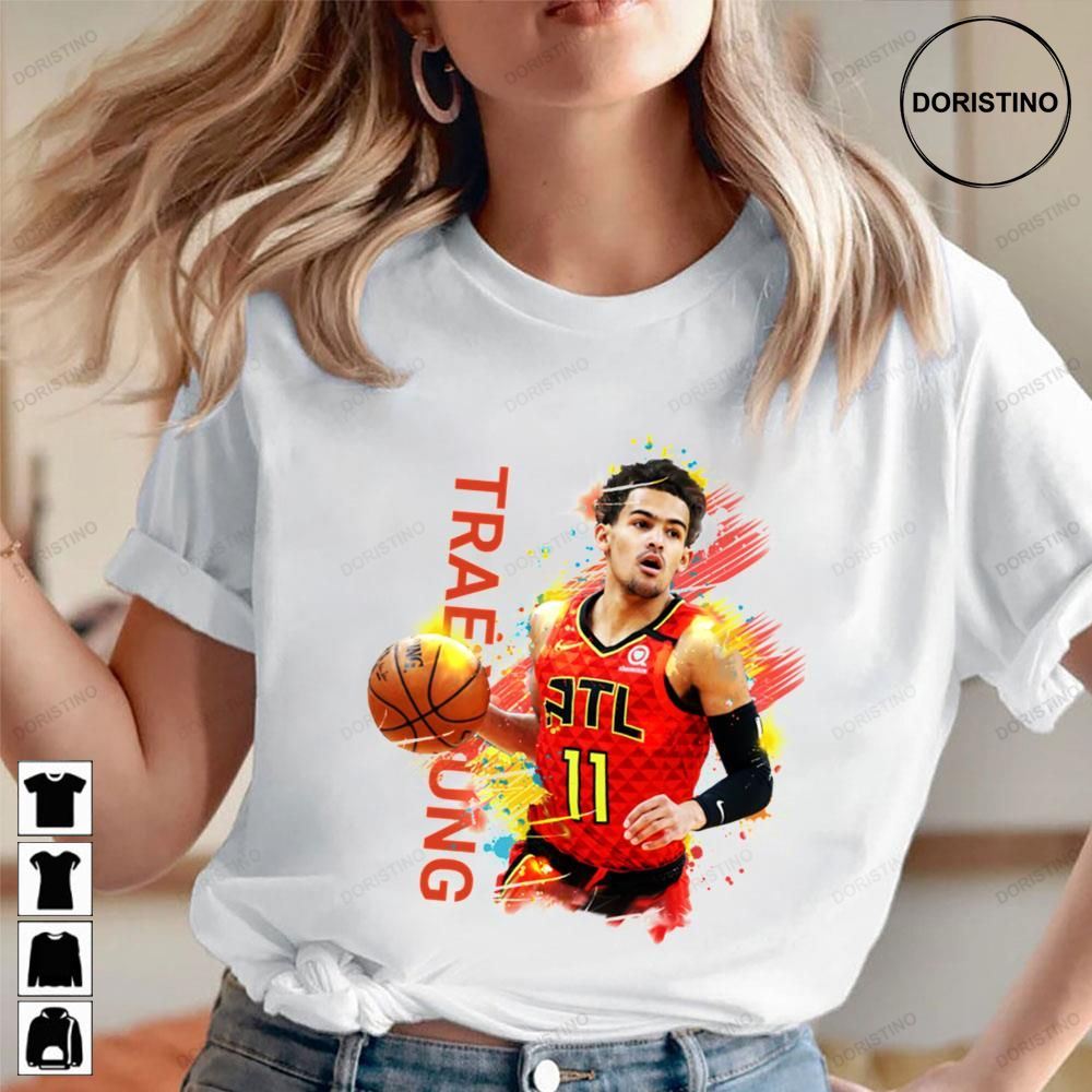 Basketbal Of Trae Young Atl 11 For Fans Basketball Limited Edition T-shirts