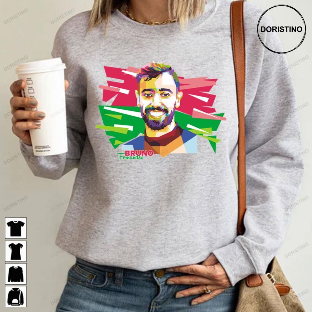 Bruno Fernandes In Pop Art Trending Style