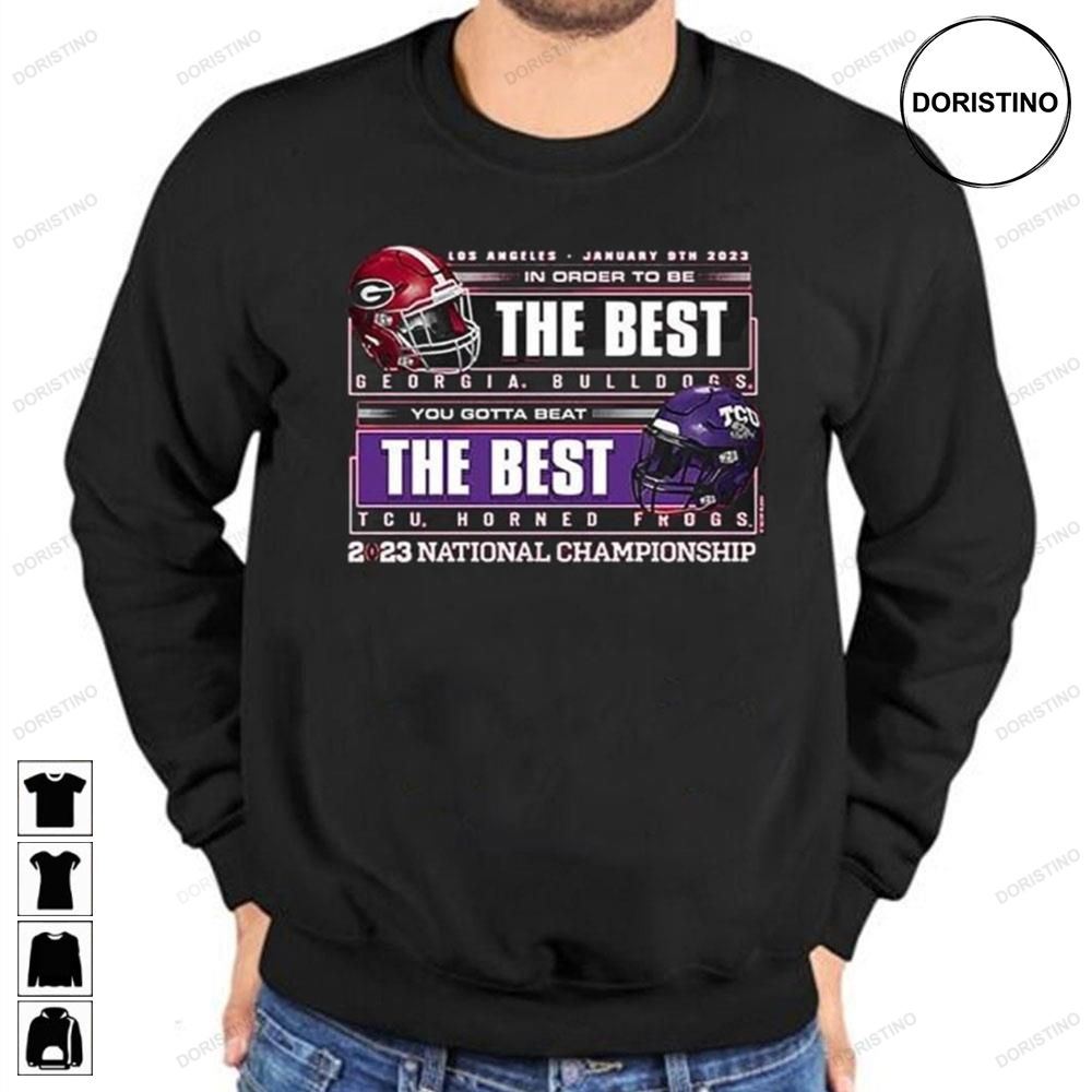 Georgia Bulldogs Tcu Horned Frogs 2023 National Championship Awesome Shirts