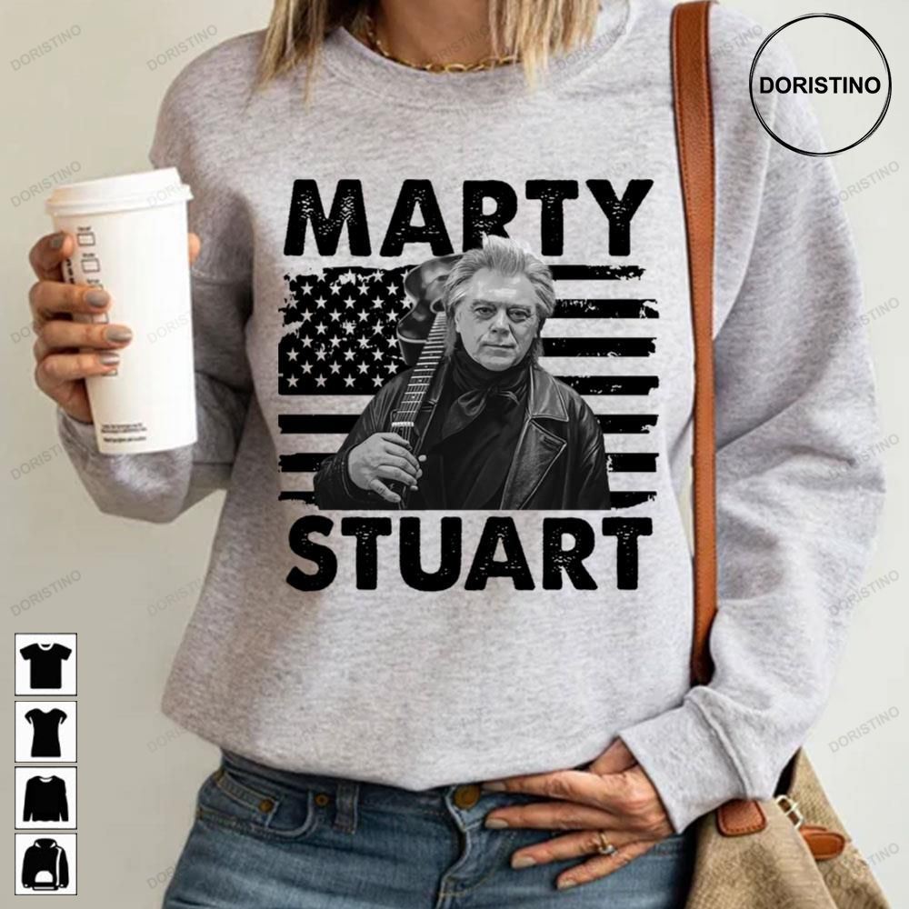 American Flag Marty Stuart Music Awesome Shirts
