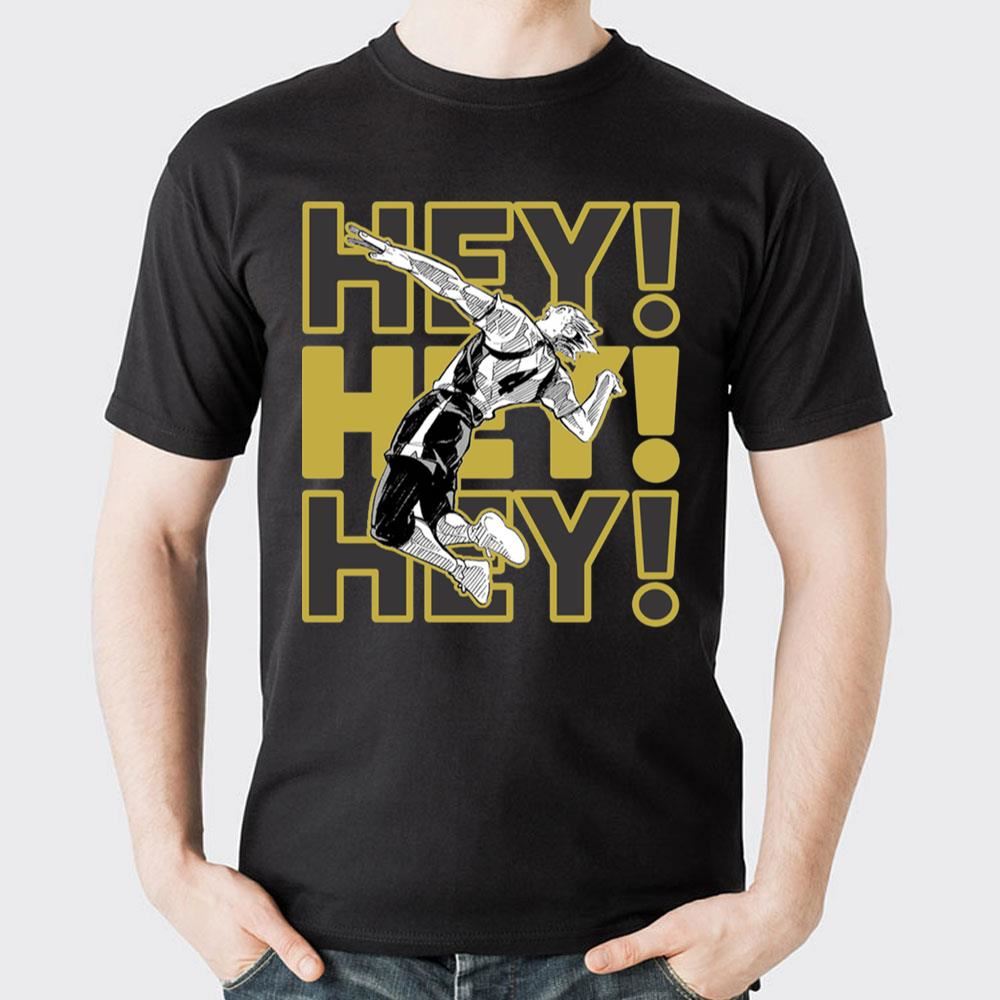 Hey Hey Hey Black Version Haikyuu 2 Doristino Awesome Shirts