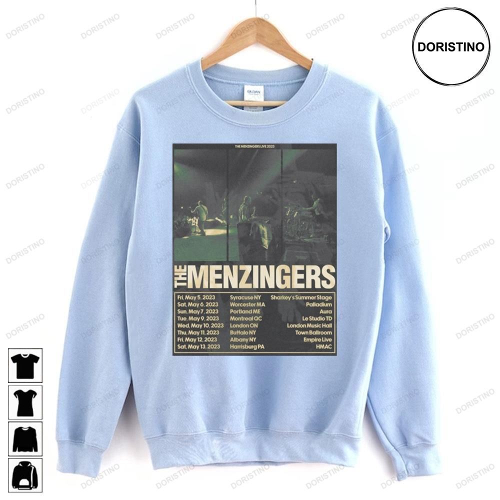 The Menzingers Live 2023 Doristino Limited Edition T-shirts