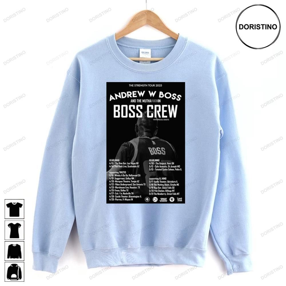 The Strength Tour 2023 Andrew W Boss Doristino Limited Edition T-shirts