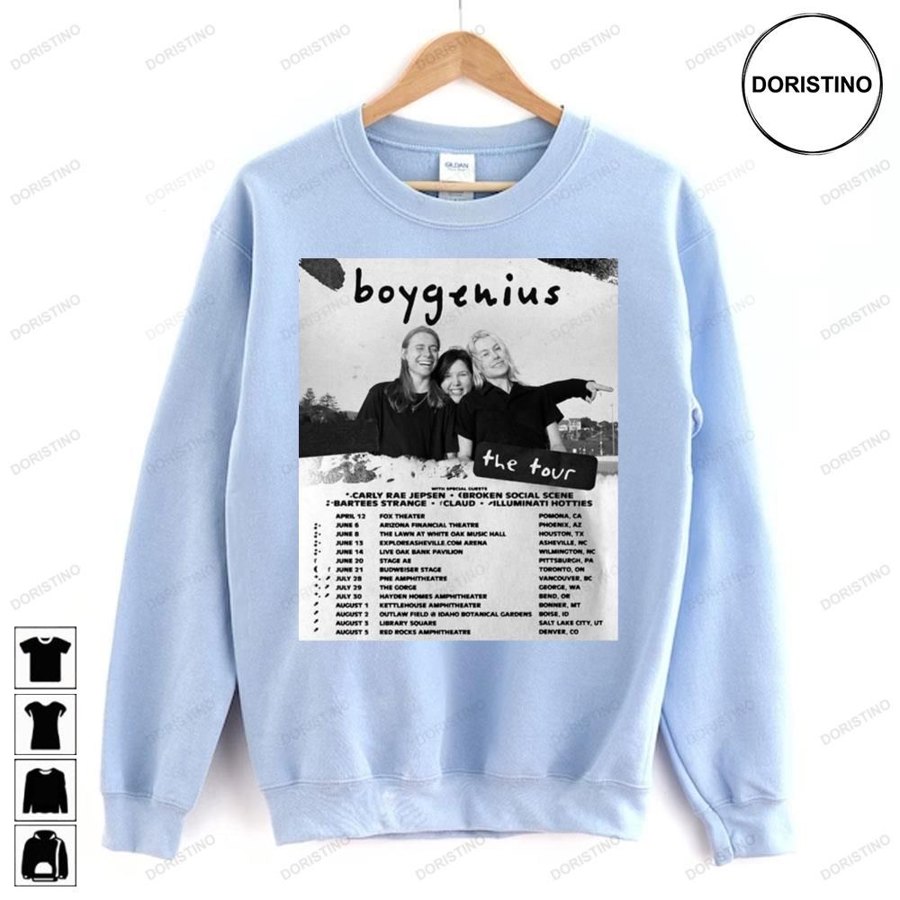 The Tour Boygenius Doristino Limited Edition T-shirts