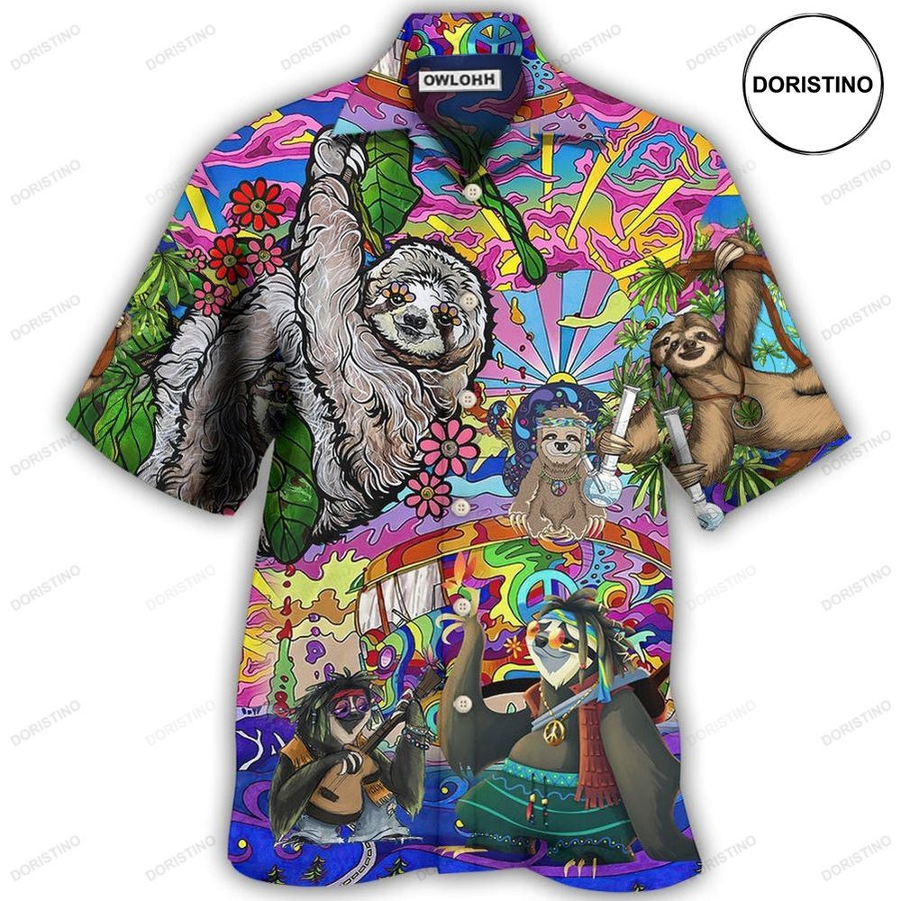 Sloth Love Animals Cute Hawaiian Shirt