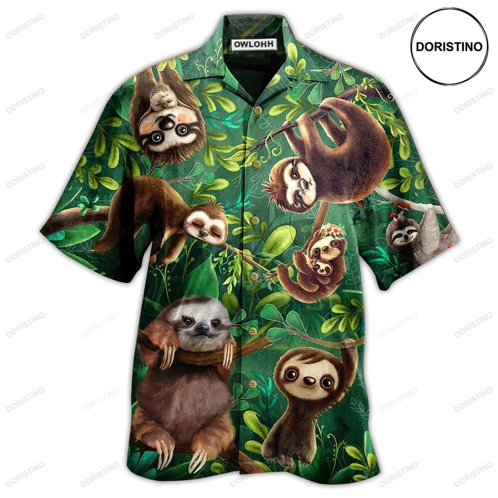 Sloth Lovely Cute Animals Limited Edition Hawaiian Shirt
