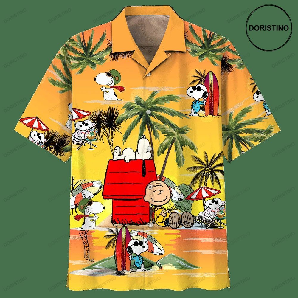 Snoopy Summer Time 14 Beach Fashion Summer Fan Hot Design Figure Space Limited Edition Hawaiian Shirt