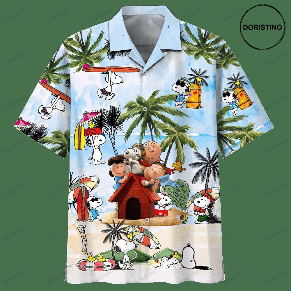 Snoopy Summer Time 22 Beach Fashion Summer Fan Hot Design Figure Space Hawaiian Shirt