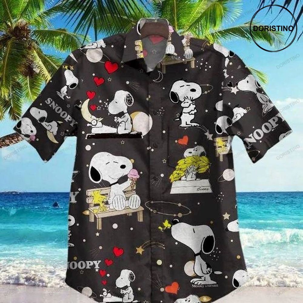 Snoopy Summer Time 4 Autumn Fashion Travel Sport Going To School Hawaiian Shirt