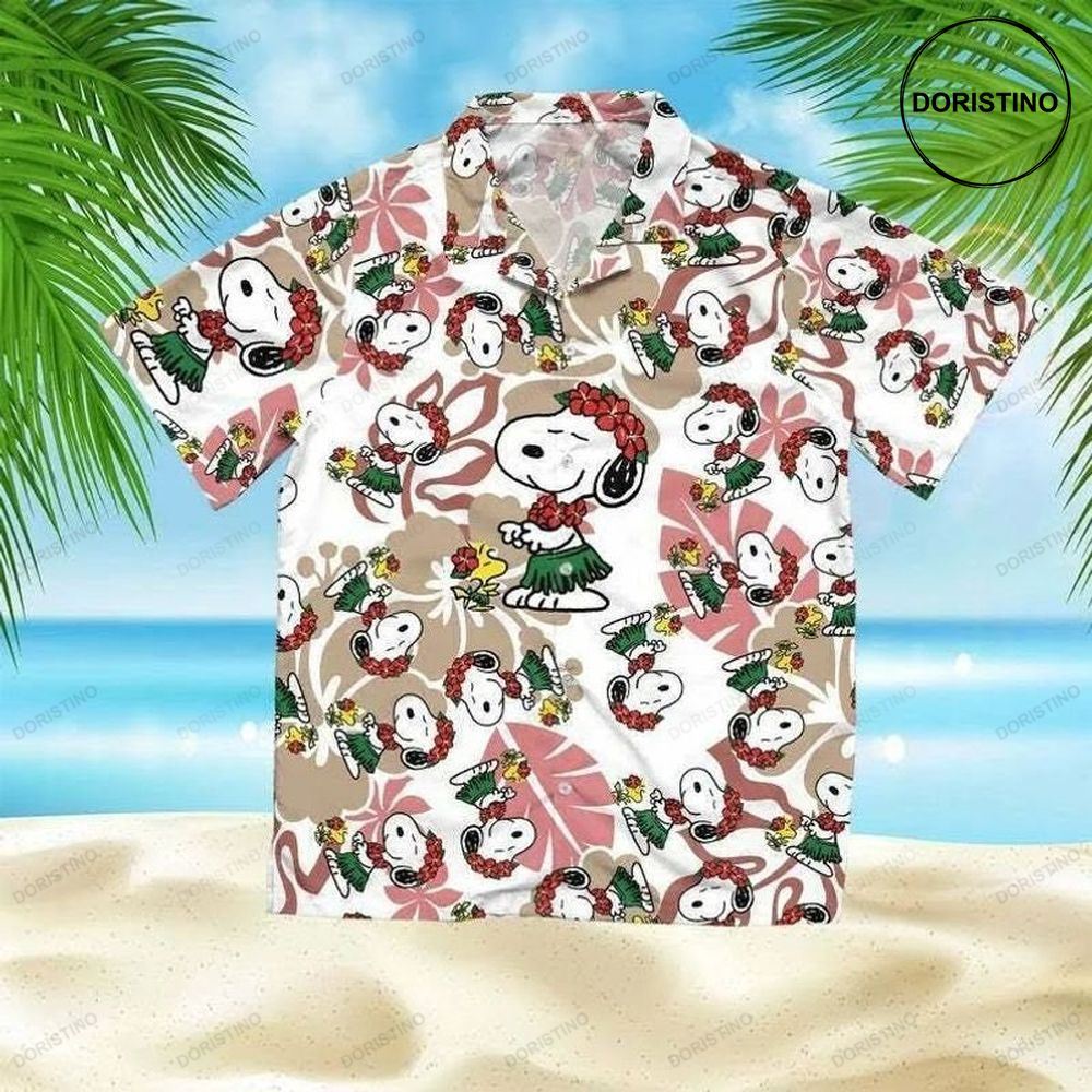 Snoopy Summer Time 5 Beach Fashion Summer Fan Hot Design Figure Space Awesome Hawaiian Shirt