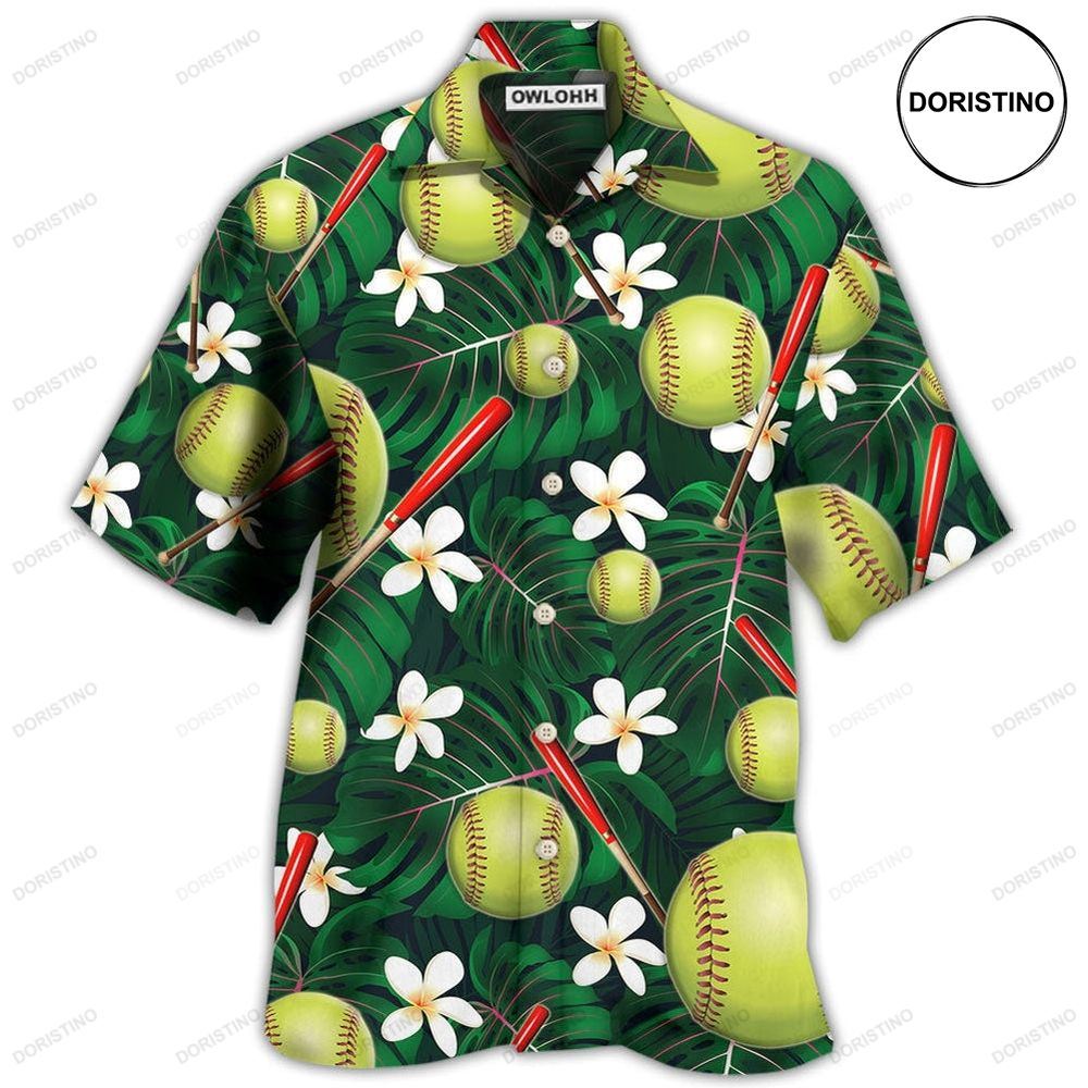 Softball Tropical Floral Limited Edition Hawaiian Shirt
