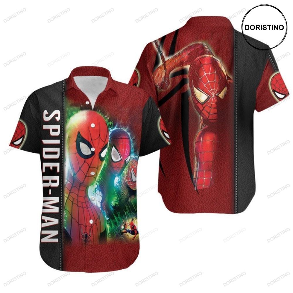 Spider Man No Way Home Three Heroes Saving The World Superhero 3d Gift For Spider Man Fans Hawaiian Shirt