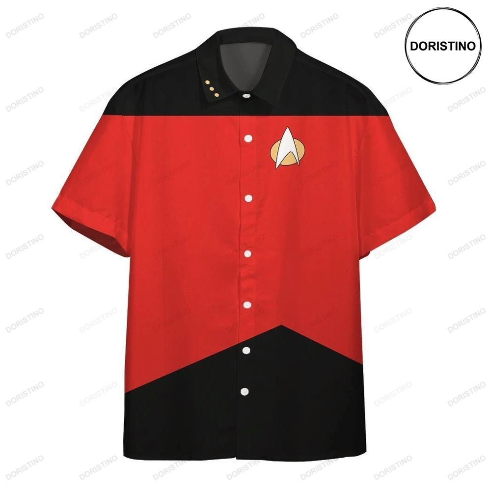 Star Trek The Next Generation Red Uniform For Men Women Custom Hawaiian Shirt