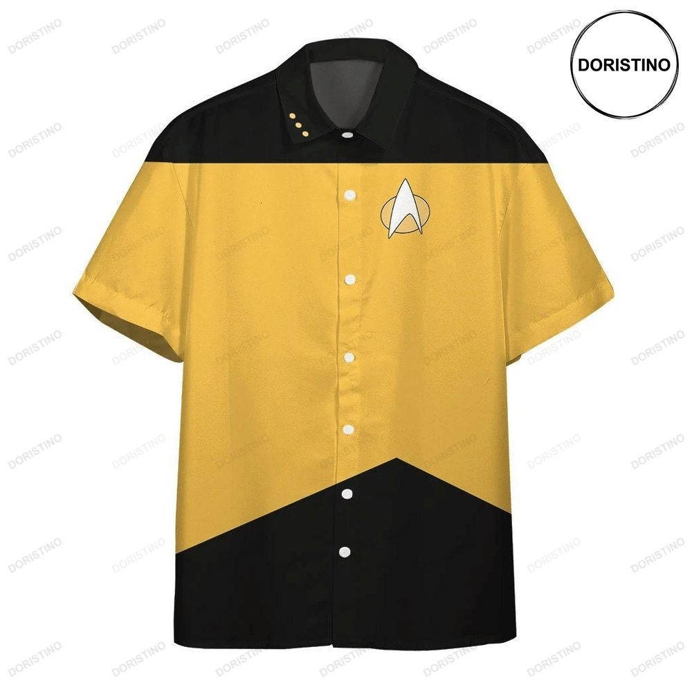 Star Trek The Next Generation Yellow Uniform For Men Women Custom Hawaiian Shirt