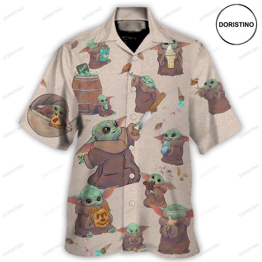 Star Wars Baby Yoda Eating Everything Hawaiian Shirt