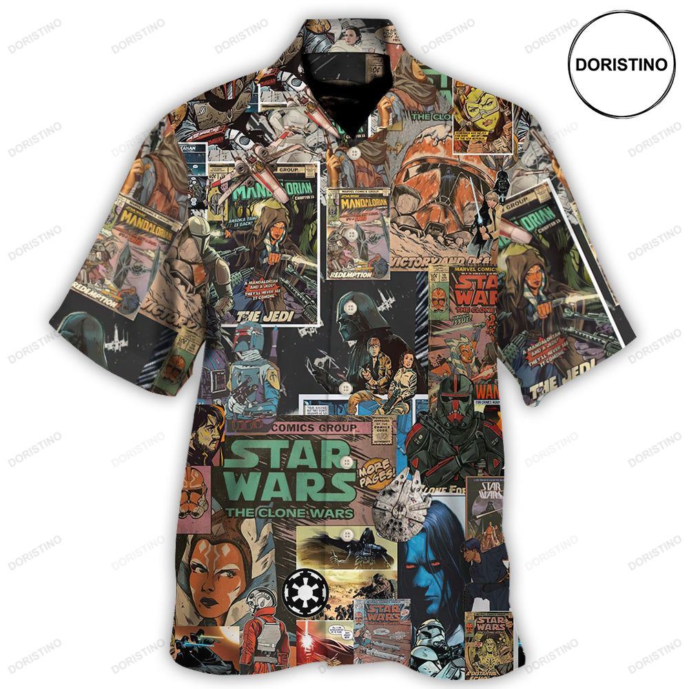 Star Wars Comic Hawaiian Shirt