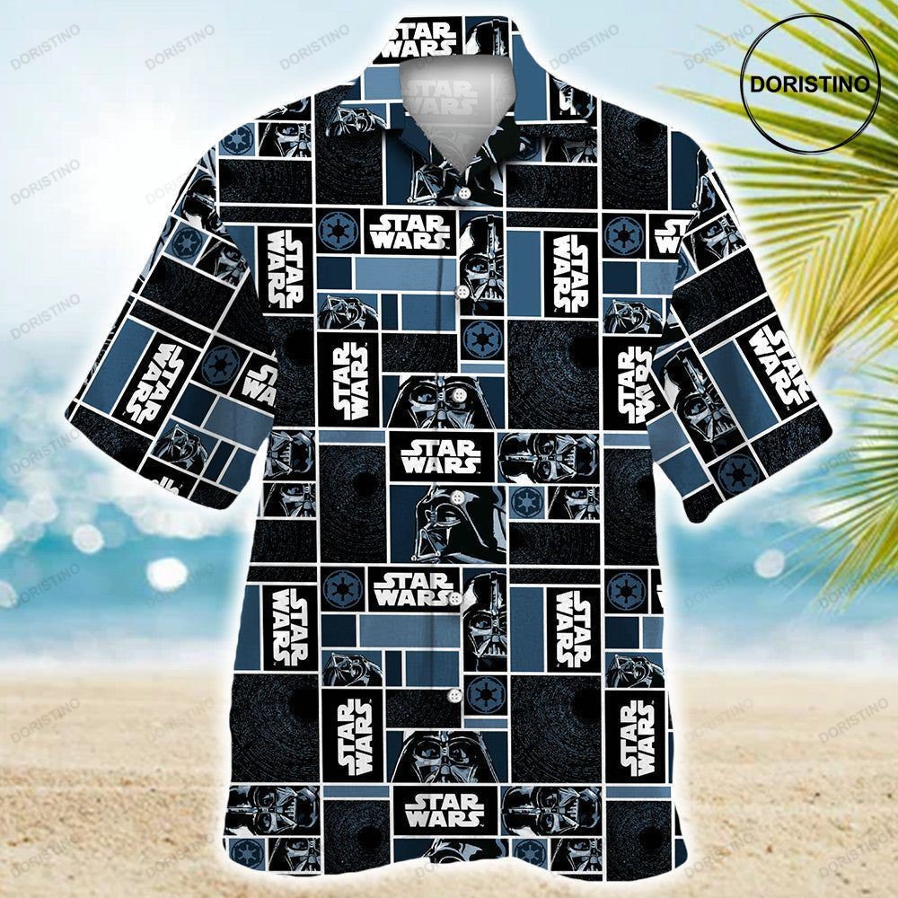 Star Wars Darth Vader Geometric Pattern Black For Men Women Awesome Hawaiian Shirt