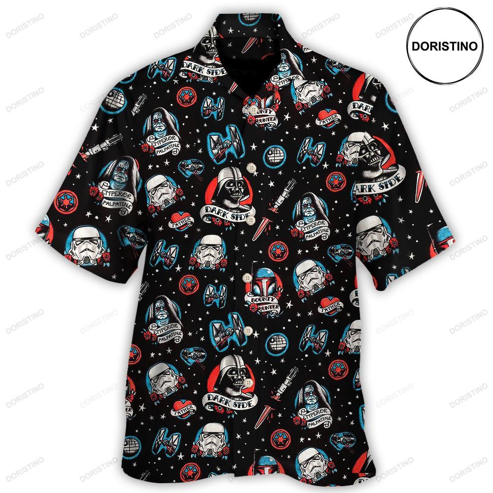 Star Wars Darth Vader Storm Trooper Dark Side Black For Men Women Hawaiian Shirt