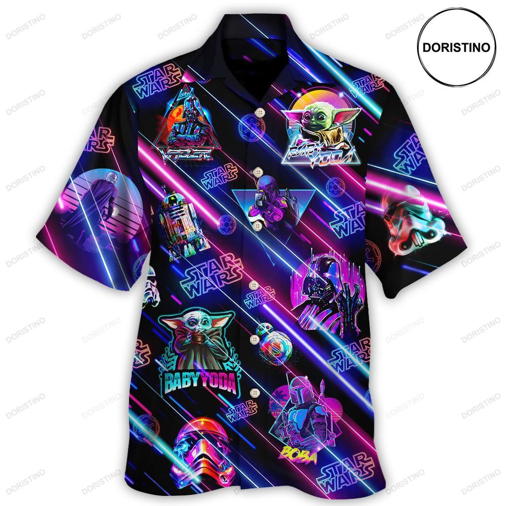 Star Wars Neon All Star Hawaiian Shirt