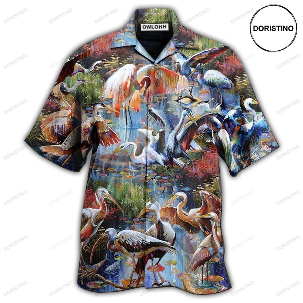 Stork Bird Migration Awesome Hawaiian Shirt