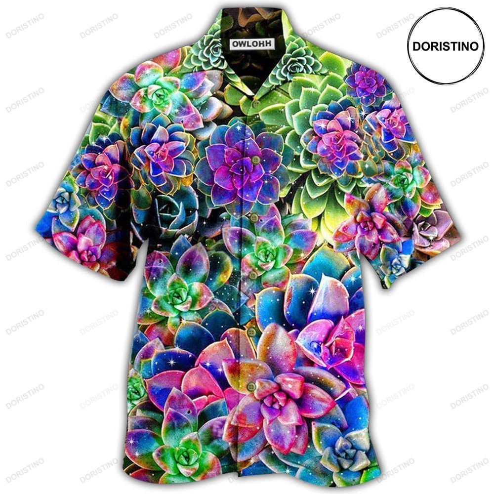 Succulent Flowers Succulents Are Planttastic Awesome Hawaiian Shirt