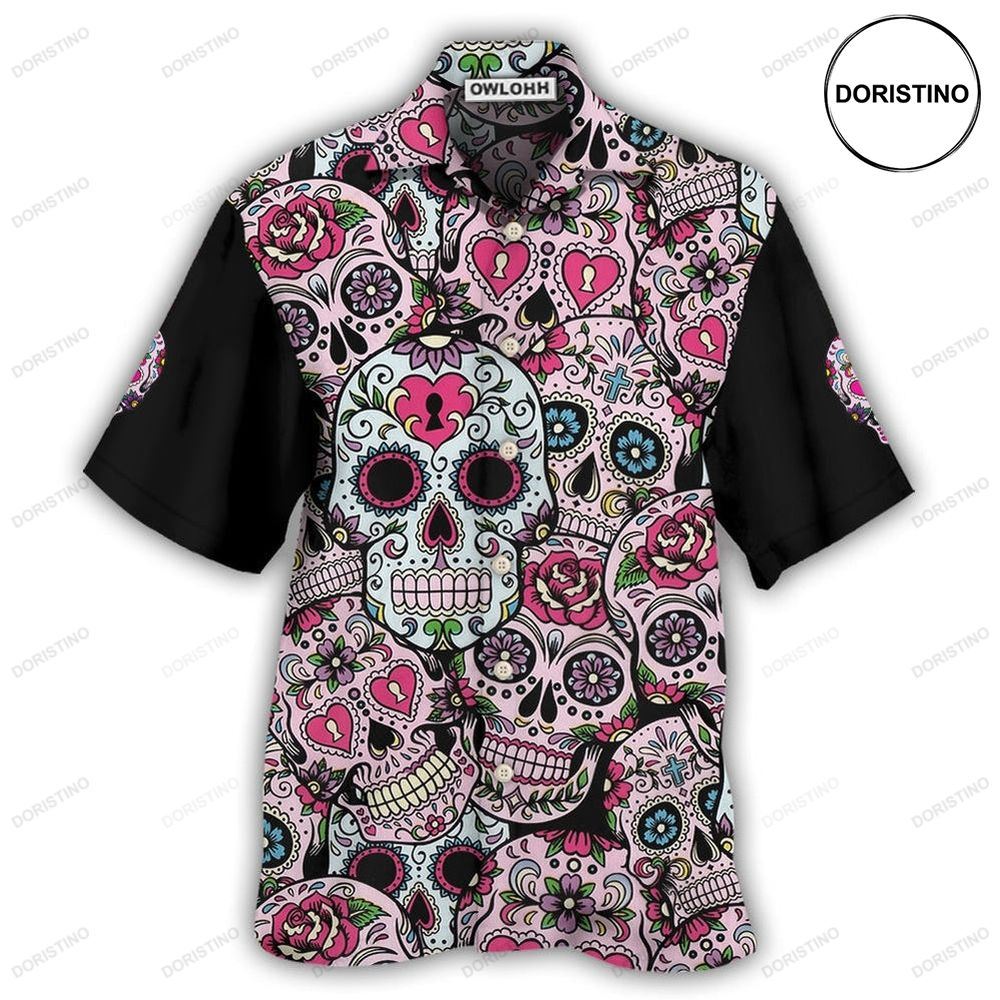 Sugar Skull Amazing Pink Limited Edition Hawaiian Shirt