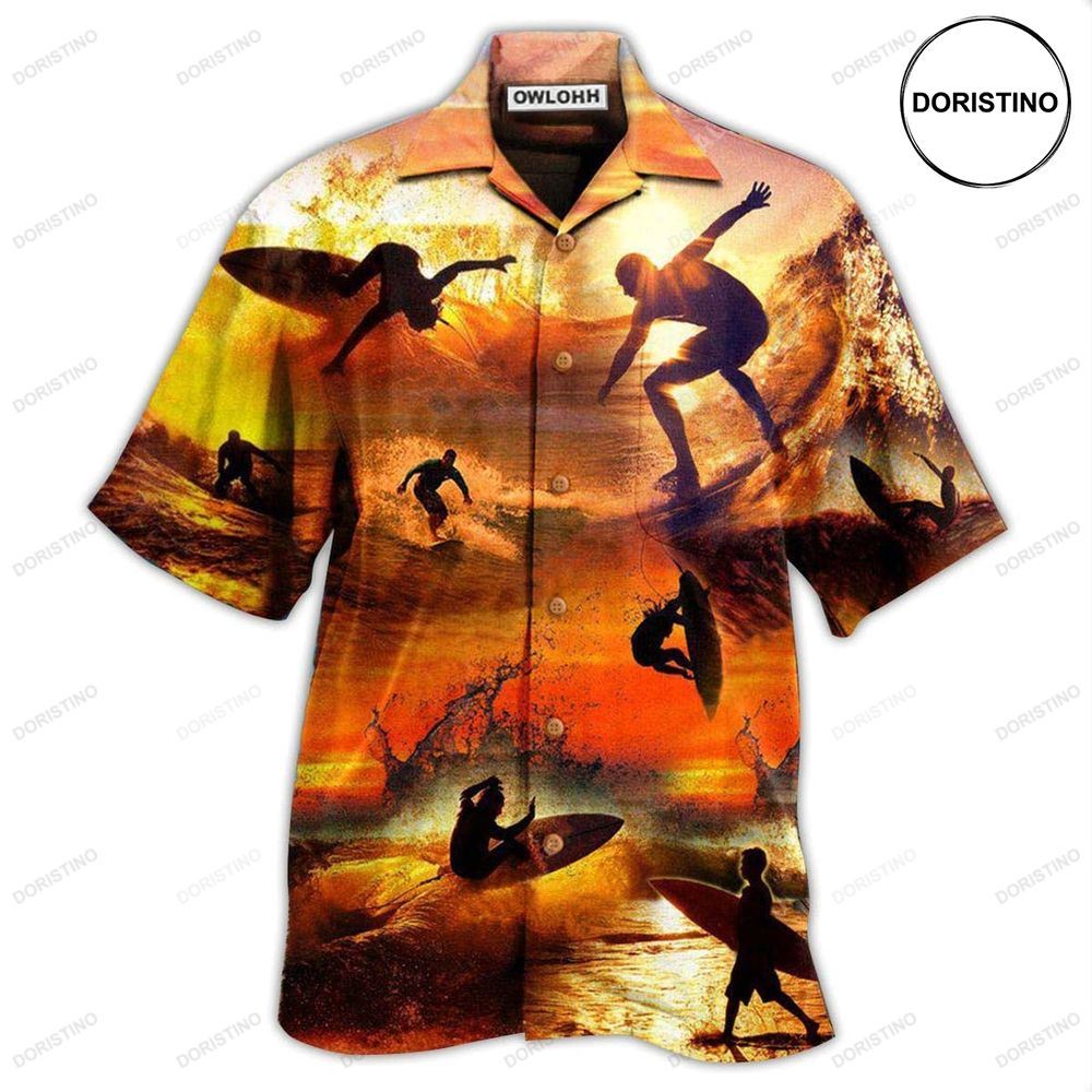 Surfing Is My Therapy Sunset Limited Edition Hawaiian Shirt