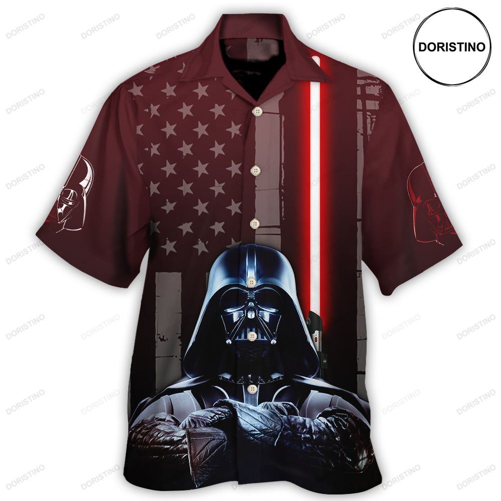 Sw Darth Vader American Flag Limited Edition Hawaiian Shirt