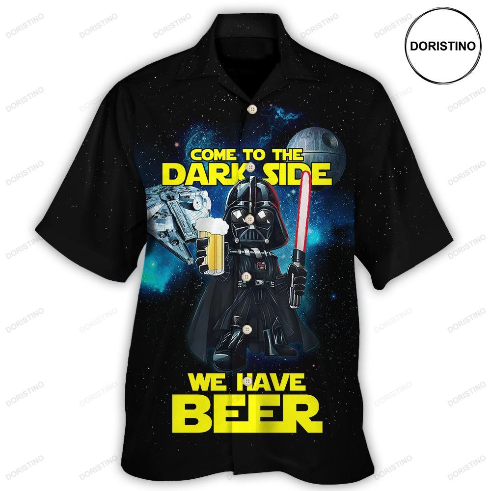 Sw Darth Vader Come To The Dark Side We Have Beer Limited Edition Hawaiian Shirt