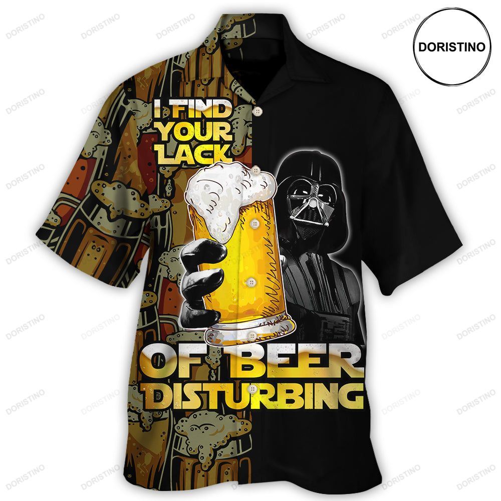 Sw Darth Vader I Find Your Lack Of Beer Disturbing Limited Edition Hawaiian Shirt