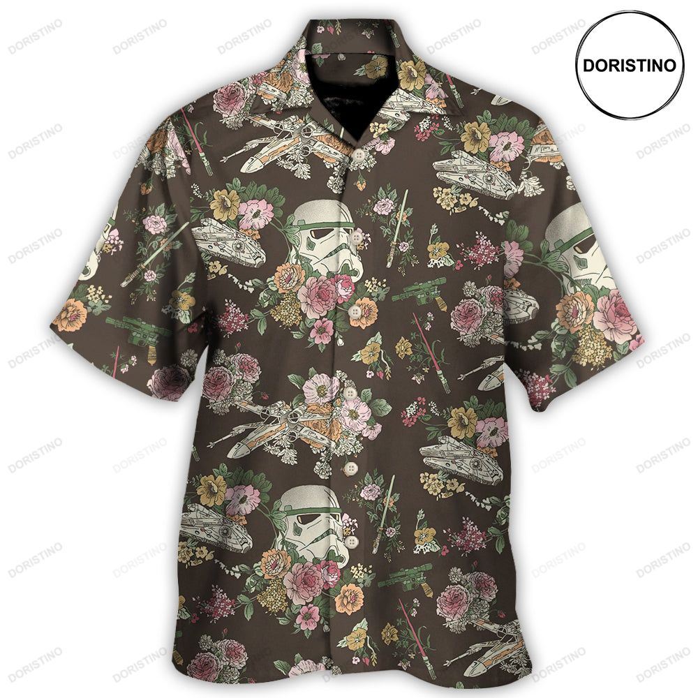 Sw Stormtrooper Flower Vintage Hawaiian Shirt