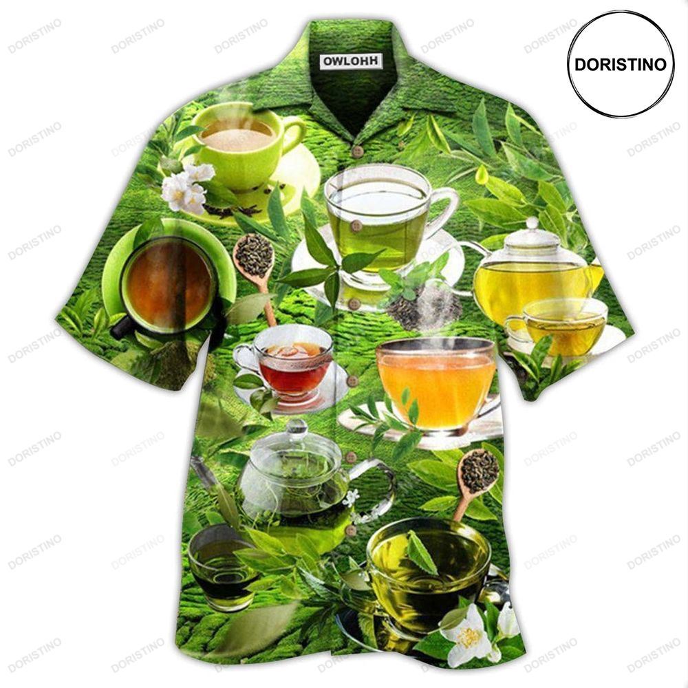 Tea Enjoy Beautiful Green Tea Hill Hawaiian Shirt