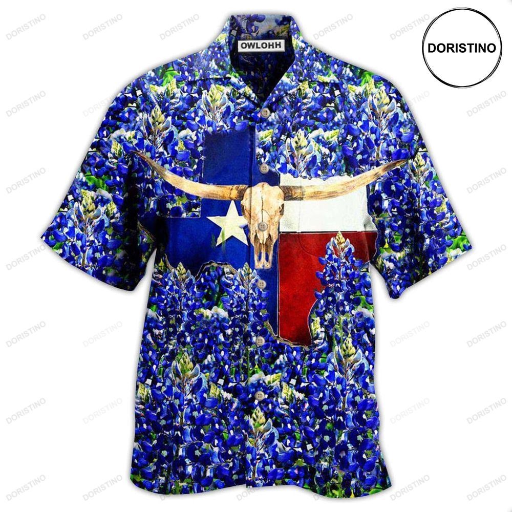 Texas Forever Texas Bluebonnet Limited Edition Hawaiian Shirt