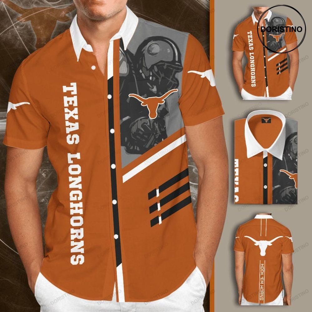 Texas Longhorns Short Sleeve Hgi168 Awesome Hawaiian Shirt