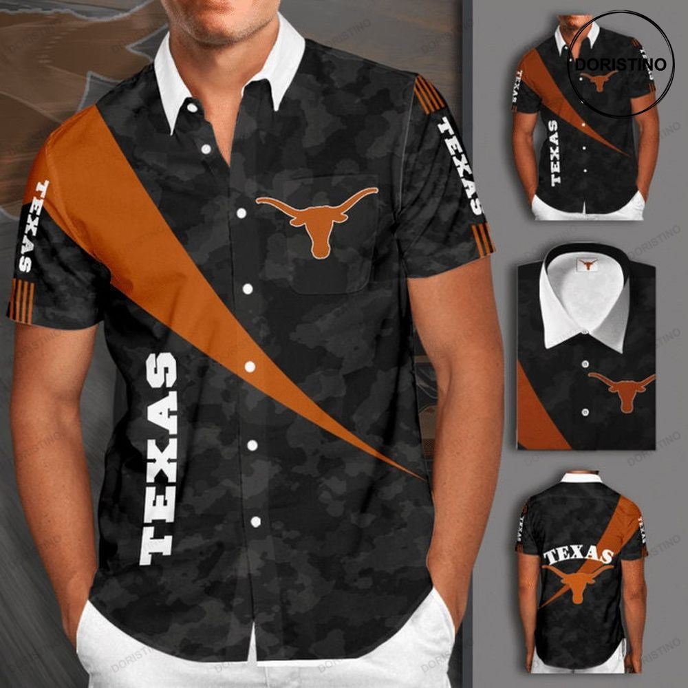 Texas Longhorns Short Sleeve Hgi170 Awesome Hawaiian Shirt