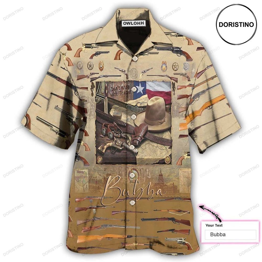 Texas Peace Life Gun Personalized Awesome Hawaiian Shirt