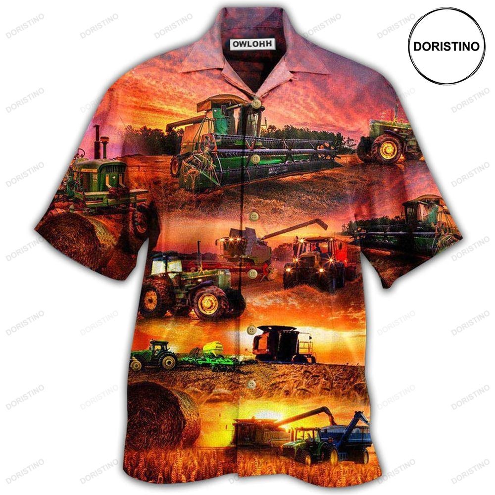 Tractor Farm The Harvest Is Great And Plentiful Limited Edition Hawaiian Shirt