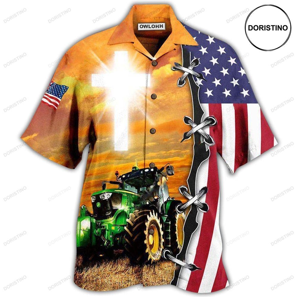 Tractor Proud To Be A Farmer Hawaiian Shirt